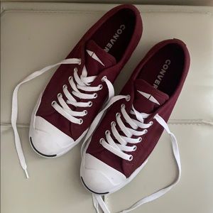 Maroon Converse Low Tops
